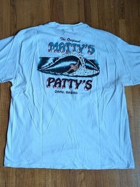 RVCA x Matty Matheson | Matty's Patty's Burger Club Hawaii Pocket Tee | XXL